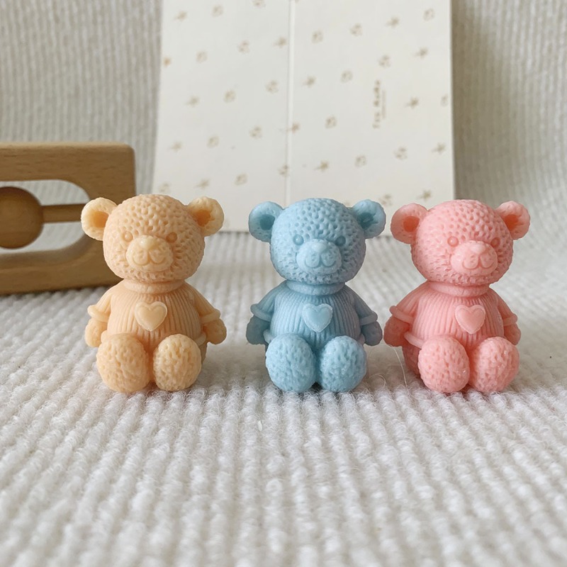 Soap Making Business - Мини-любовь, медведь, свеча, силиконовая форма, сделай