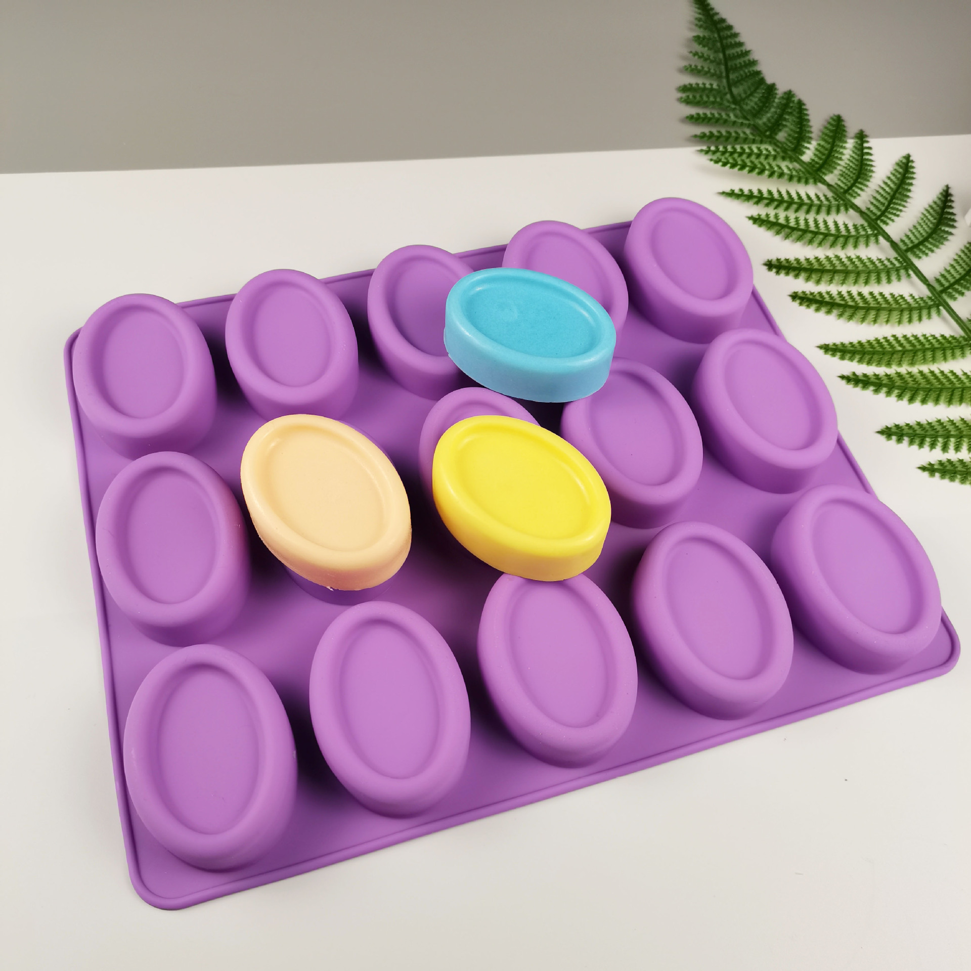 Soap Mold Silicone Loaf - Силиконовые овальные формы для мыла, 15