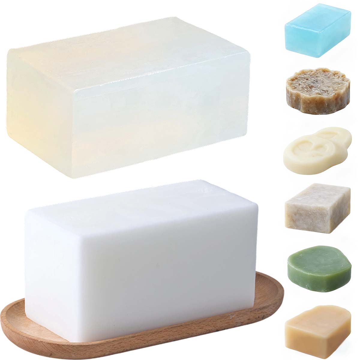 Soap Making Diy Kit - 1000 г прозрачная белая основа для