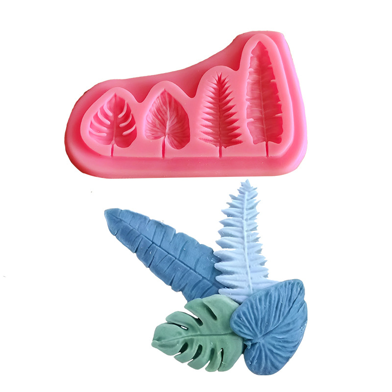 Soap Making Designs - Пальмовые листья и листья черепахи, силиконовые