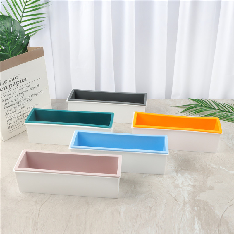 Soap Mold Silicone Loaf - Пластиковая коробка + силиконовая внутренняя поддержка,