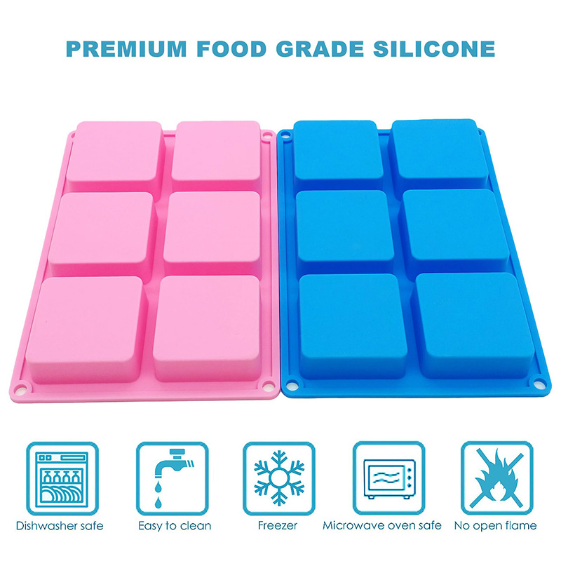 Квадратные формы для мыла 6-гн – обзор и цена Soap Mold Silicone Loaf
